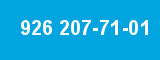 926 207-71-01